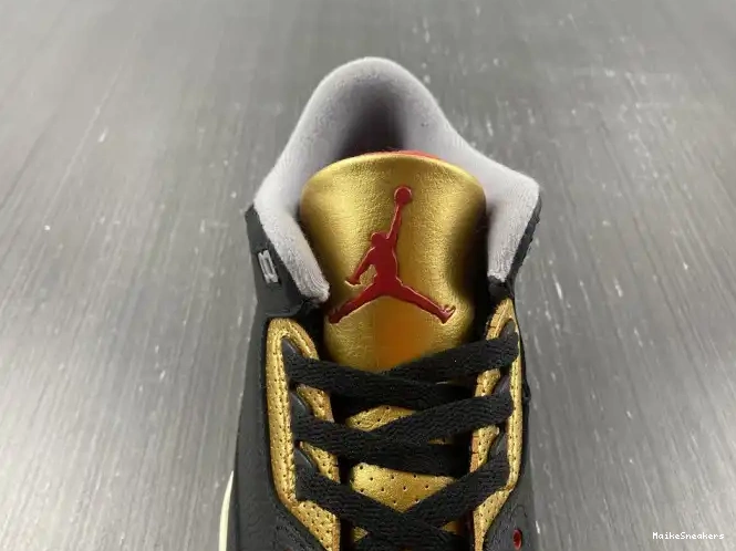 MaikeSneakers WMNS Black Jordan Air Gold CK9246-067 3 0606